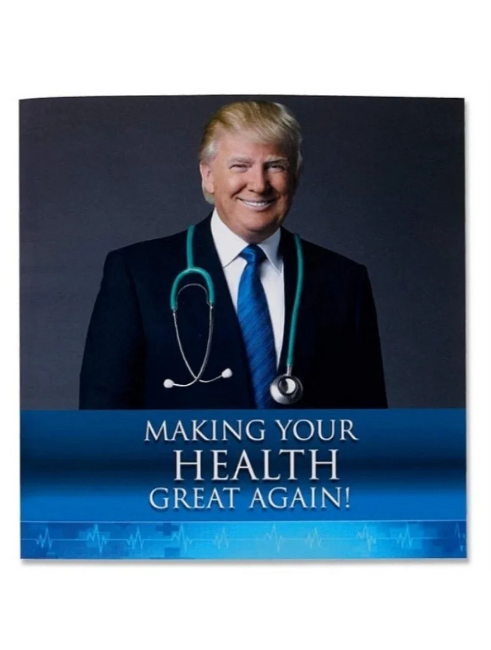 Donald Trump Novelty Talking Get Well Soon Greeting Card With Envelope NEW